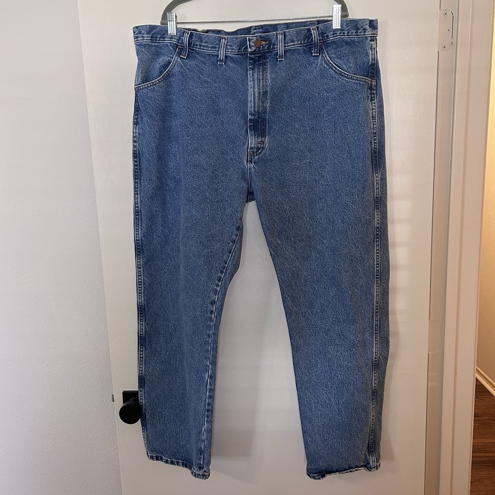 Rustler Jeans Mens 44x30 Blue Regular Fit